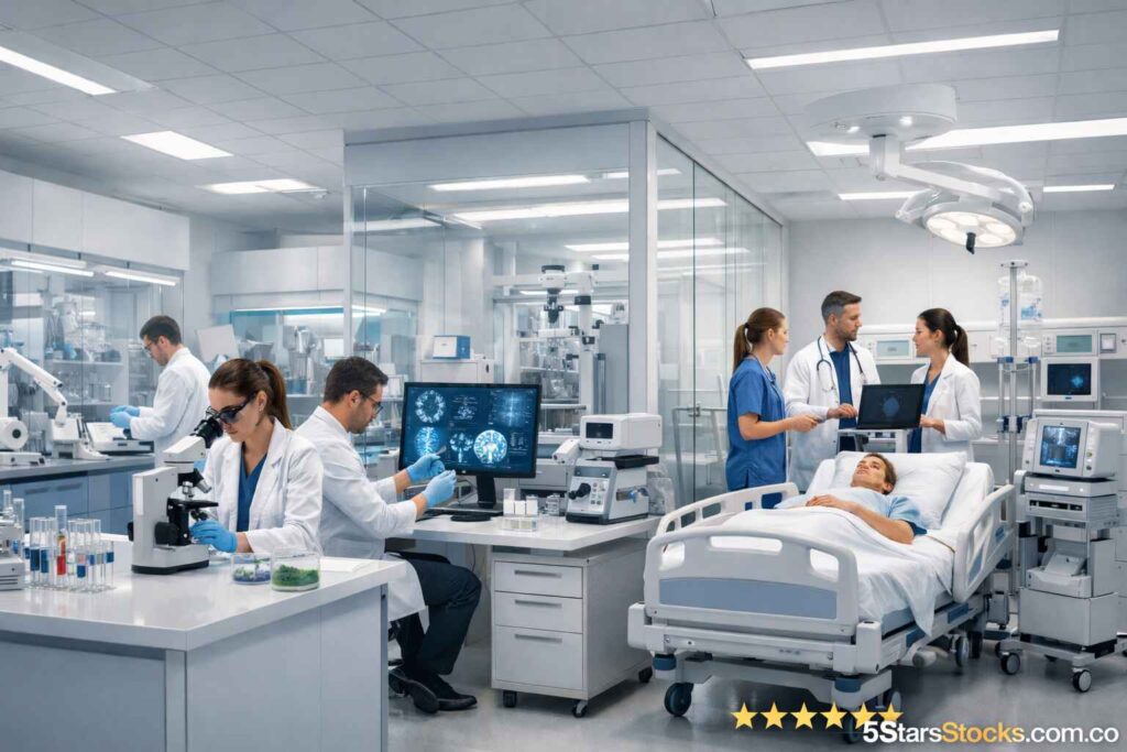 Global healthcare industry sectors and medical ecosystem overview